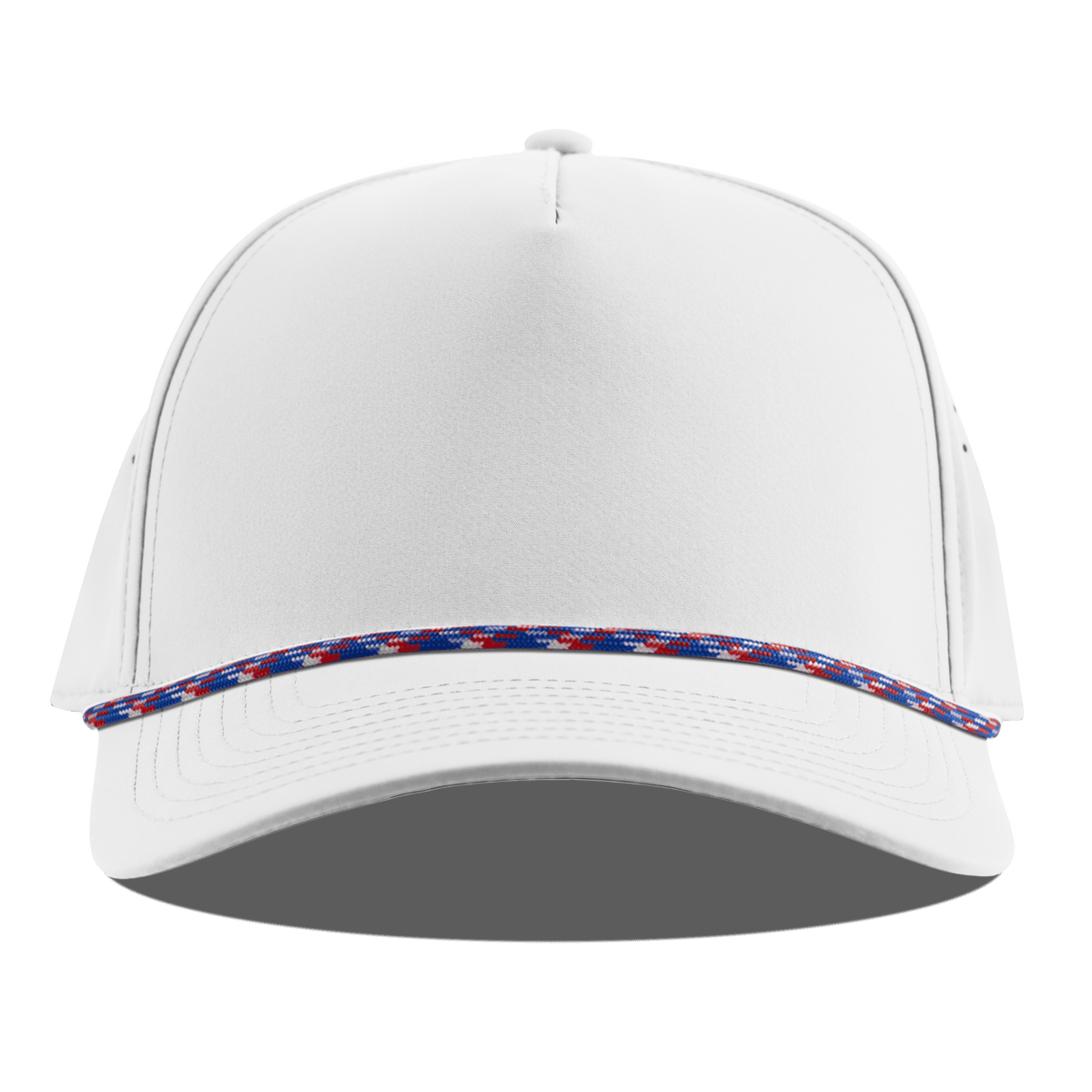 Bare Curved 5 Panel Rope White RWB Front