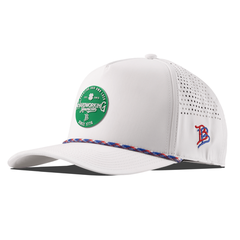 Get the Green Curved 5 Panel Rope White RWB