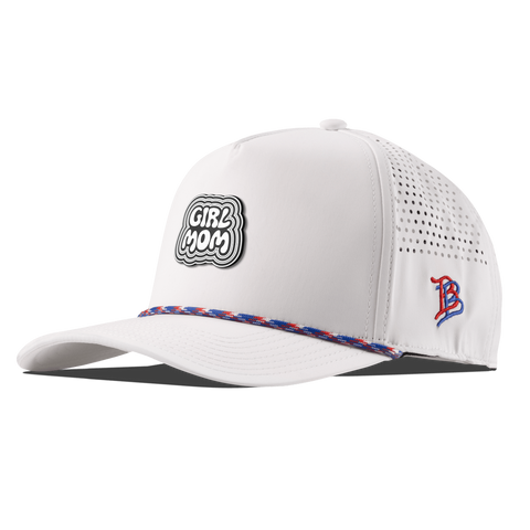 Girl Mom Curved 5 Panel Rope White RWB
