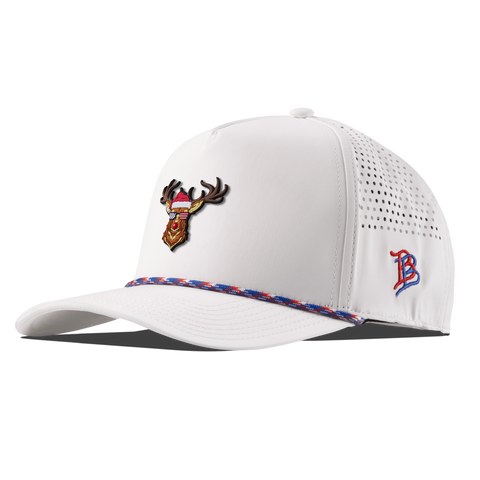 Party Reindeer Curved 5 Panel Rope White/RWB