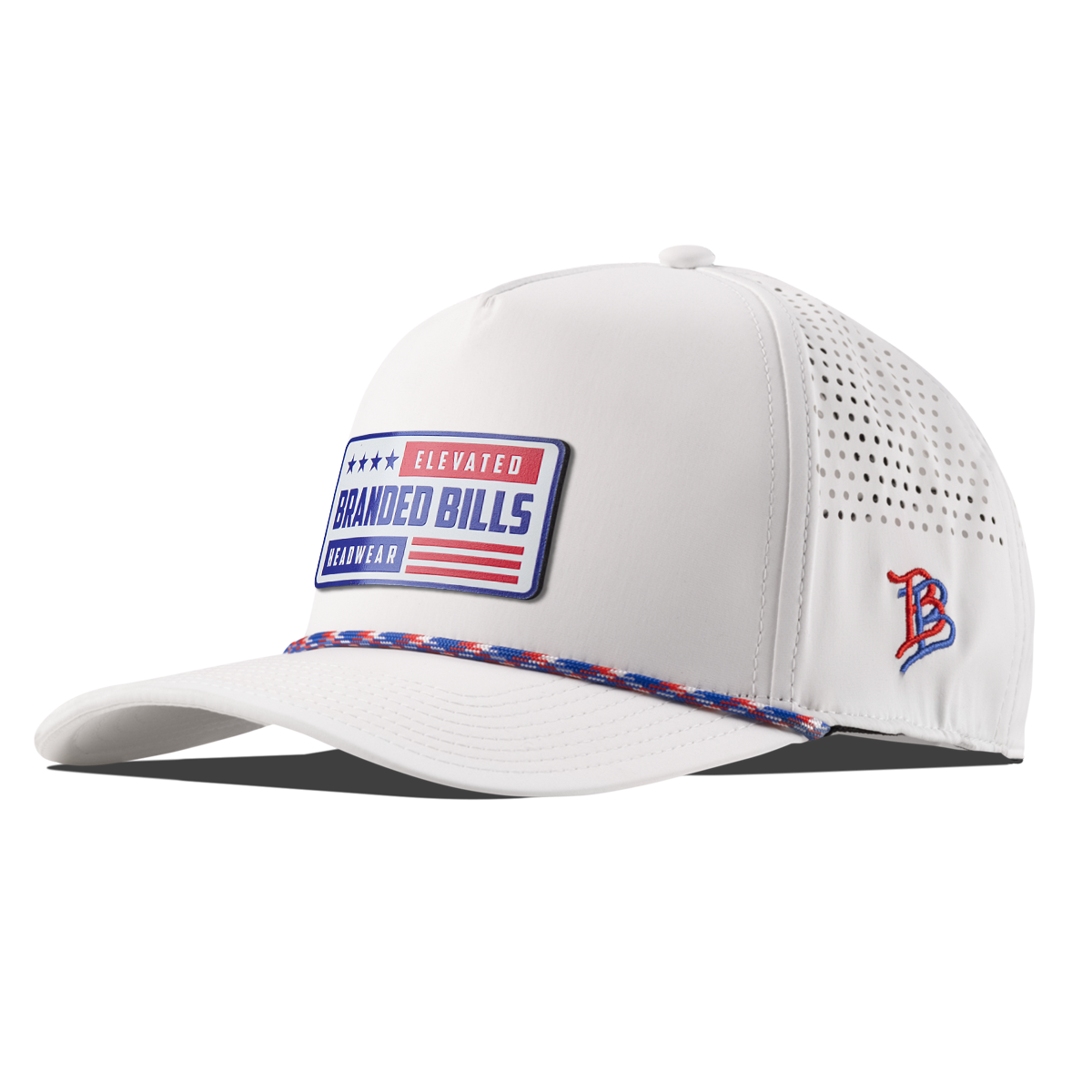 Home Team Curved 5 Panel Rope White/RWB