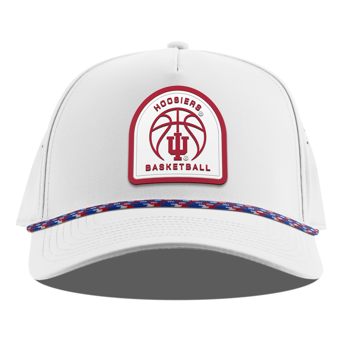Indiana University "Indiana Basketball" Curved 5 Panel Rope White RWB