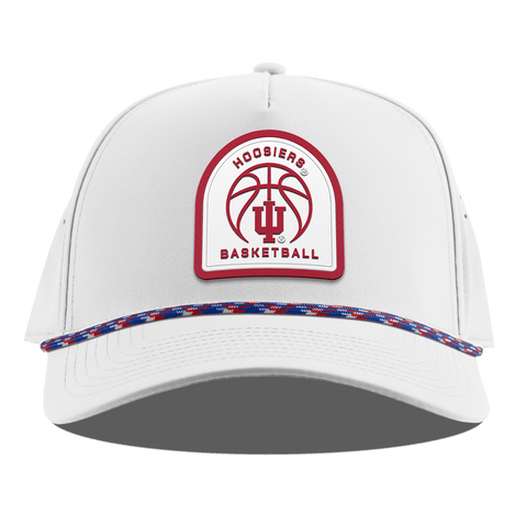 Indiana University "Indiana Basketball" Curved 5 Panel Rope White RWB