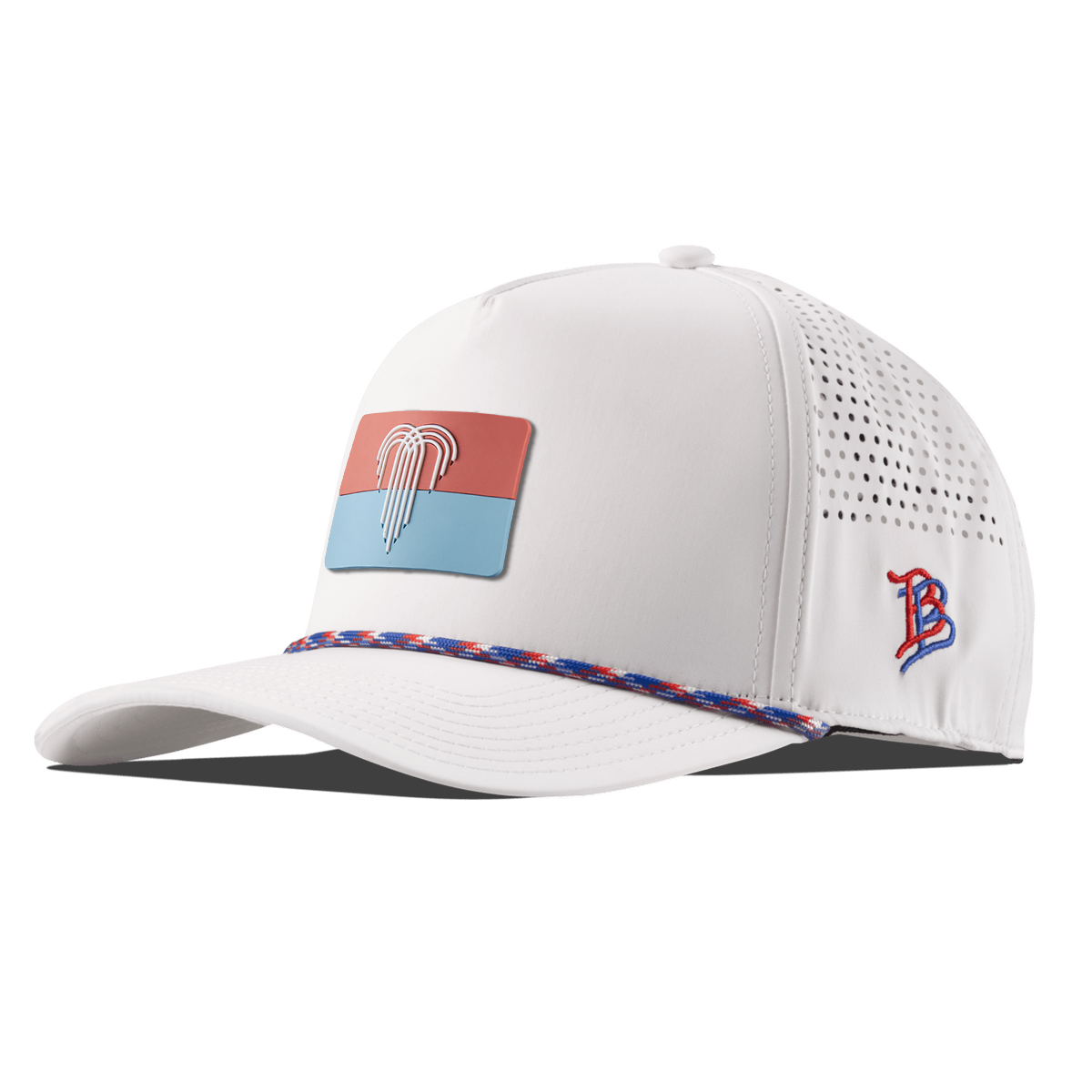 Kansas City Flag Curved 5 Panel Rope White RWB