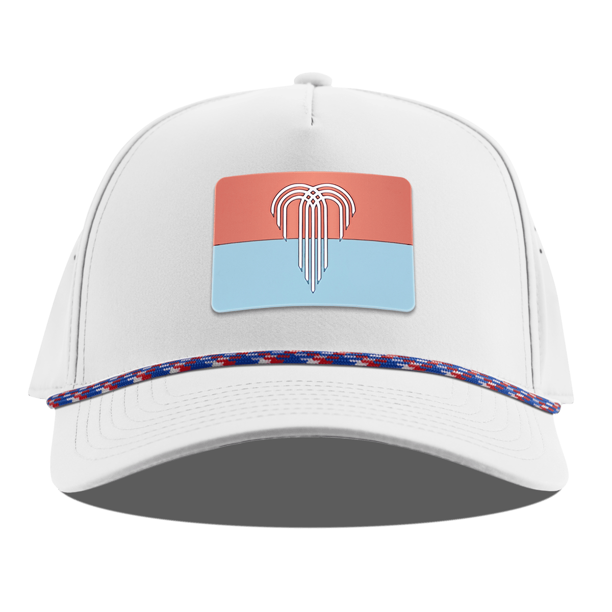 Kansas City Flag Curved 5 Panel Rope White RWB