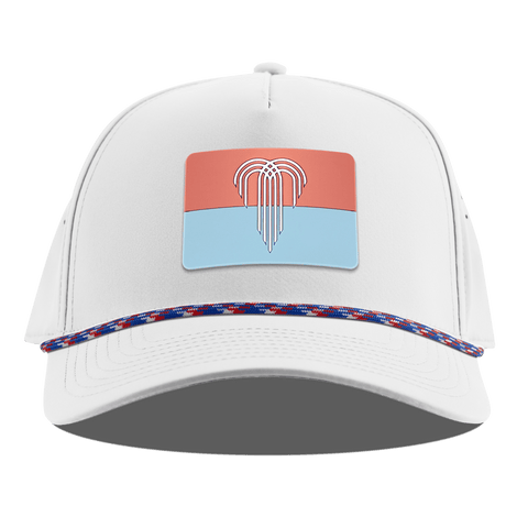 Kansas City Flag Curved 5 Panel Rope White RWB