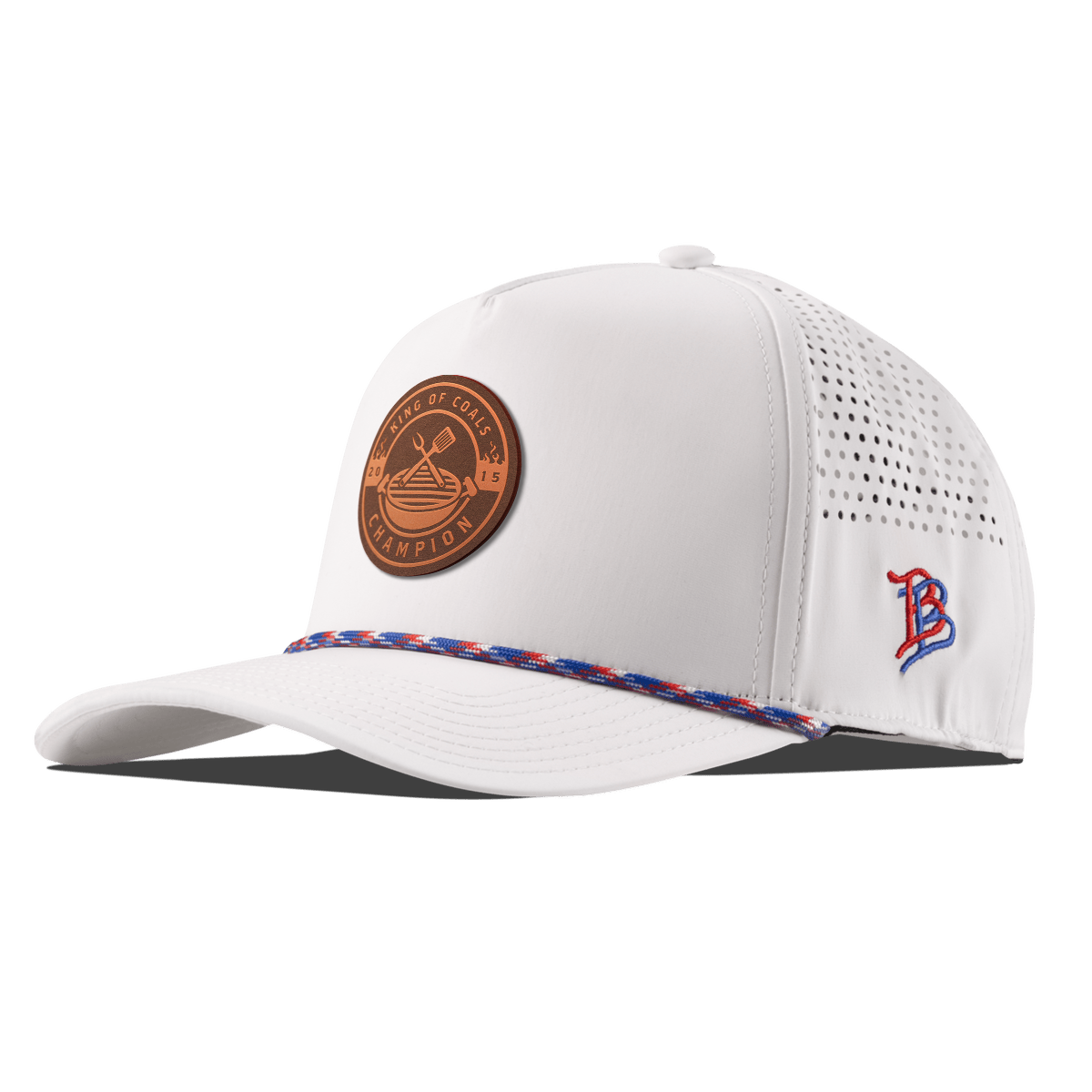 King of Coals Curved 5 Panel Rope White RWB