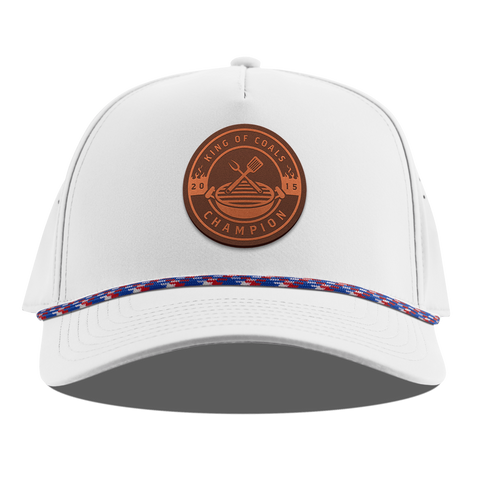 King of Coals Curved 5 Panel Rope White RWB