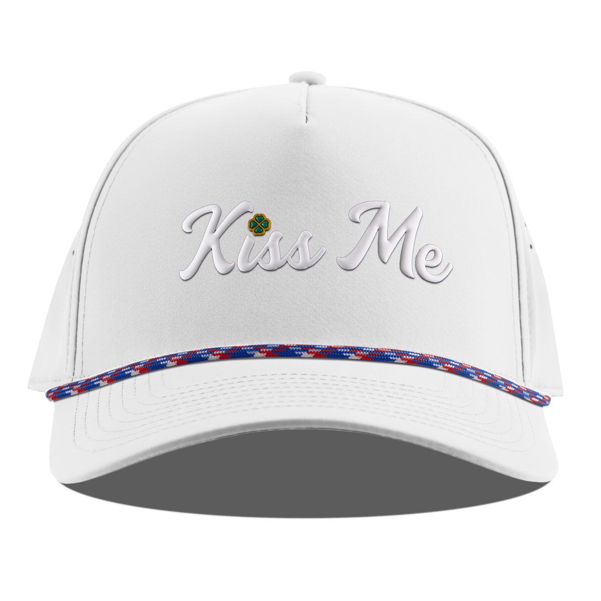 Kiss Me Curved 5 Panel Rope White RWB