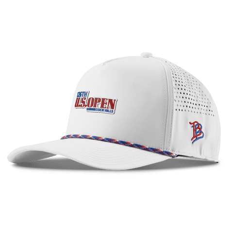 2026 U.S. Open Color Stacked Curved 5 Panel Rope White RWB