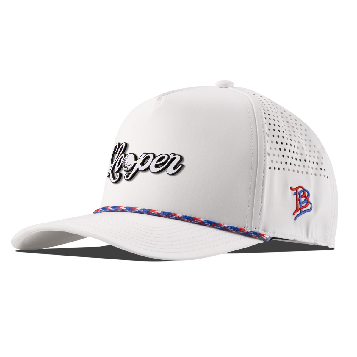 Looper Curved 5 Panel Rope White/RWB