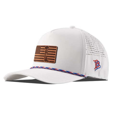 Memorial Curved 5 Panel Rope RWB/White