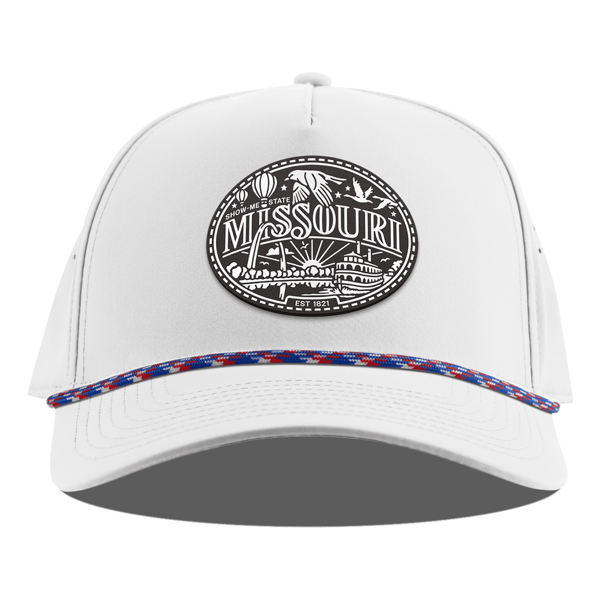 Missouri Traveler Curved 5 Panel Rope White RWB