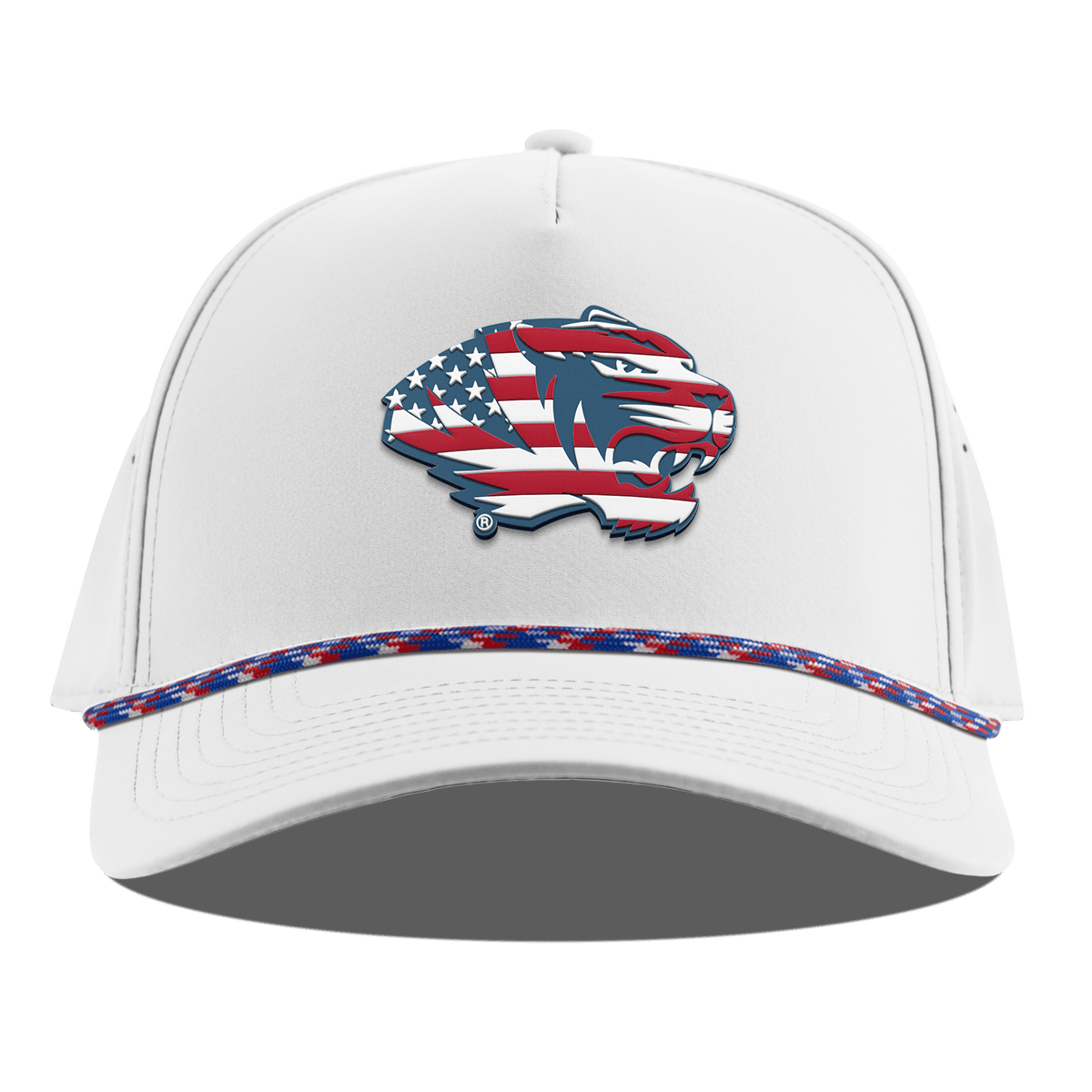 University of Missouri "Missouri Stars & Stripes" Curved 5 Panel Rope White RWB