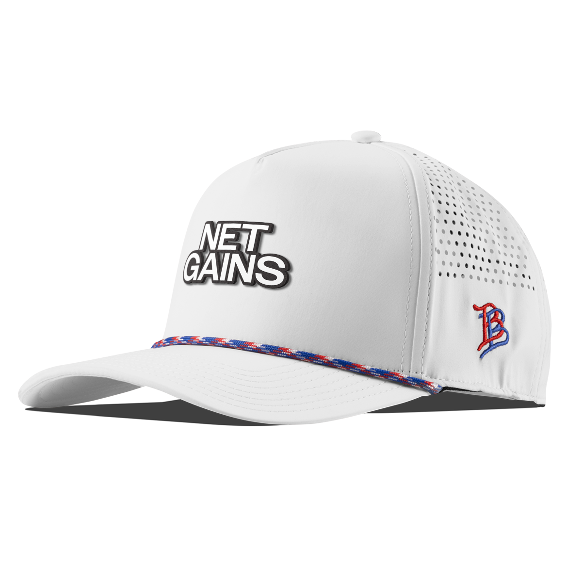 Net Gains Curved 5 Panel Rope White RWB
