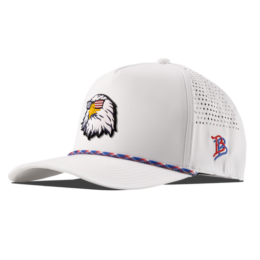 Party Eagle PVC Curved 5 Panel Rope Back White RWB
