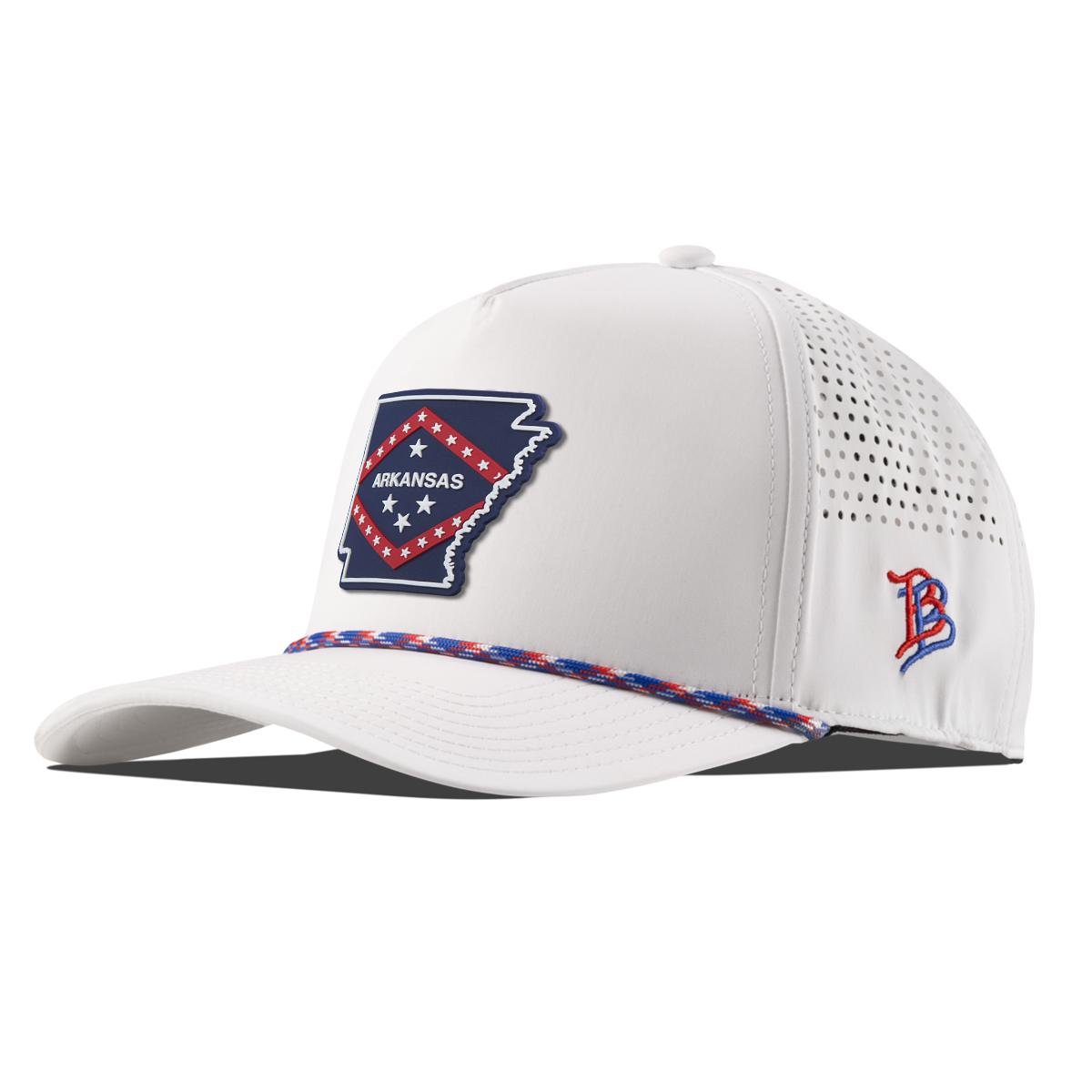 Arkansas Patriot Series Curved 5 Panel Rope White/RWB