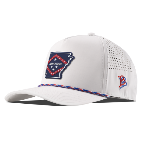 Arkansas Patriot Series Curved 5 Panel Rope White/RWB