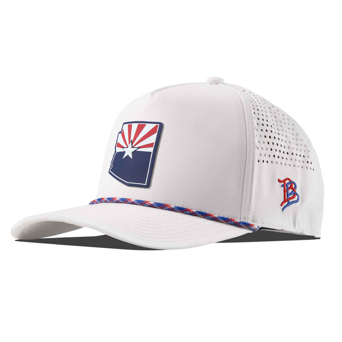 Arizona Patriot Series Curved 5 Panel Rope White/RWB