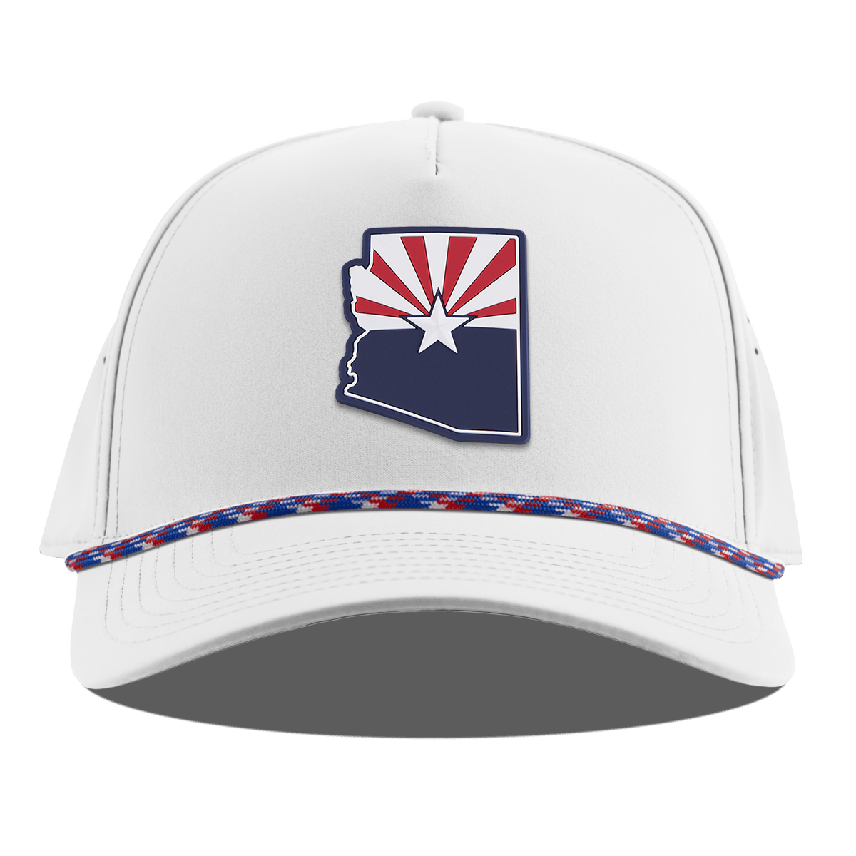 Arizona Patriot Series Curved 5 Panel Rope White RWB