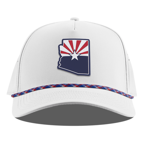 Arizona Patriot Series Curved 5 Panel Rope White RWB