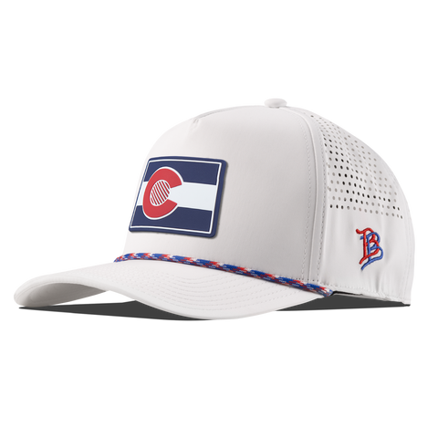 Colorado Patriot Series Curved 5 Panel Rope White/RWB