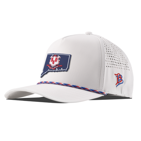 Connecticut Patriot Series Curved 5 Panel Rope White/RWB