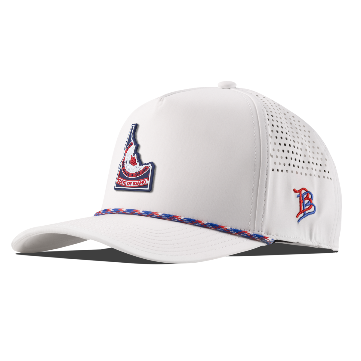 Idaho Patriot Series Curved 5 Panel Rope White/RWB