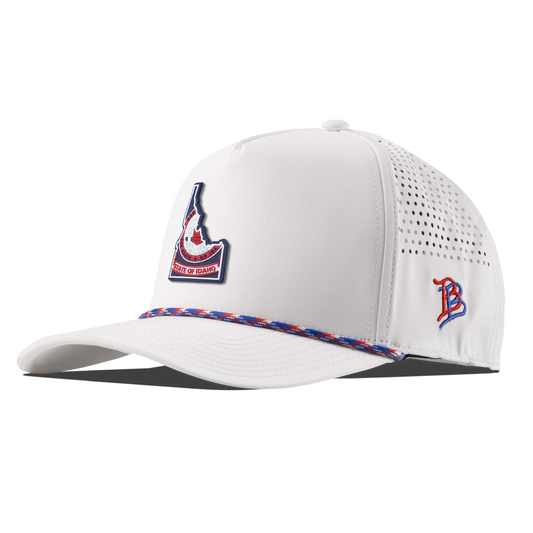 Idaho Patriot Series Curved 5 Panel Rope White RWB