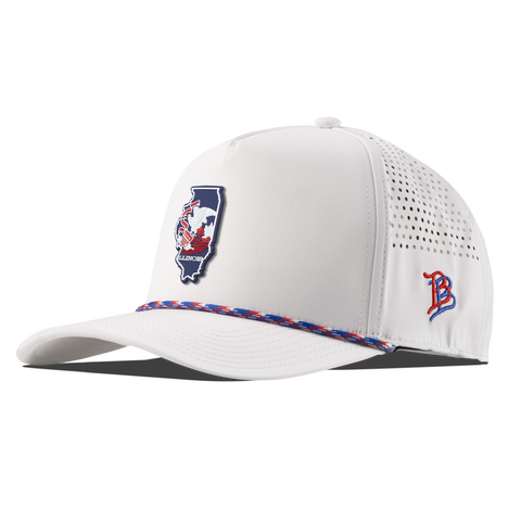 Illinois Patriot Series Curved 5 Panel Rope White/RWB