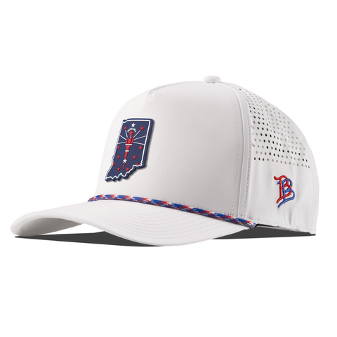 Indiana Patriot Series Curved 5 Panel Rope White/RWB