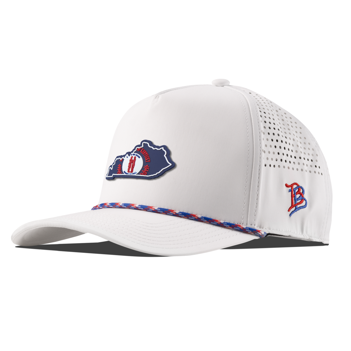 Kentucky Patriot Series Curved 5 Panel Rope White/RWB