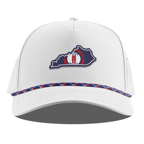Kentucky Patriot Series Curved 5 Panel Rope White RWB