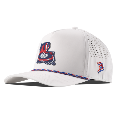 Louisiana Patriot Series Curved 5 Panel Rope White/RWB