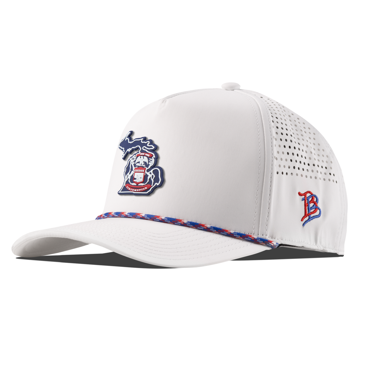 Michigan Patriot Series Curved 5 Panel Rope White/RWB