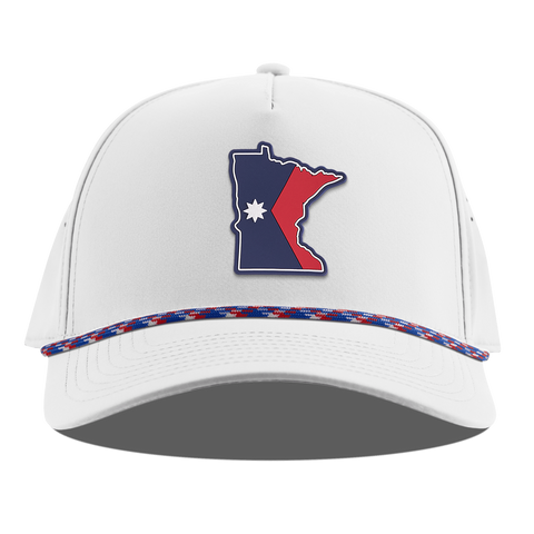 Minnesota Patriot Series Curved 5 Panel Rope White RWB