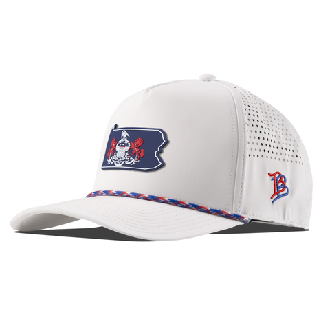 Pennsylvania Patriot Series Curved 5 Panel Rope White/RWB