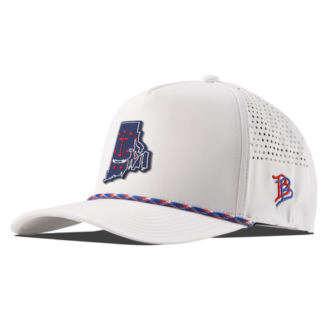 Rhode Island Patriot Series Curved 5 Panel Rope White/RWB