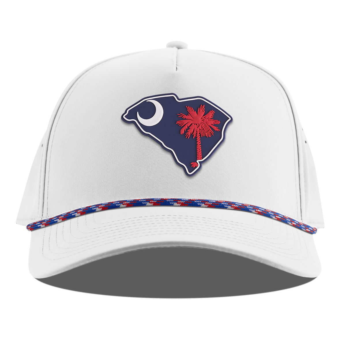 South Carolina Patriot Series Curved 5 Panel Rope White RWB
