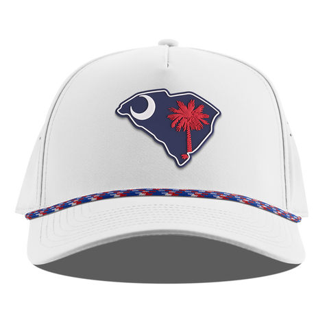 South Carolina Patriot Series Curved 5 Panel Rope White RWB
