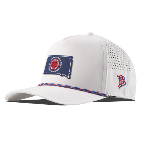 South Dakota Patriot Series Curved 5 Panel Rope White/RWB