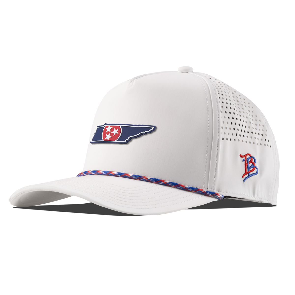 Tennessee Patriot Series Curved 5 Panel Rope White/RWB