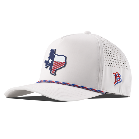 Texas Patriot Series Curved 5 Panel Rope White/RWB