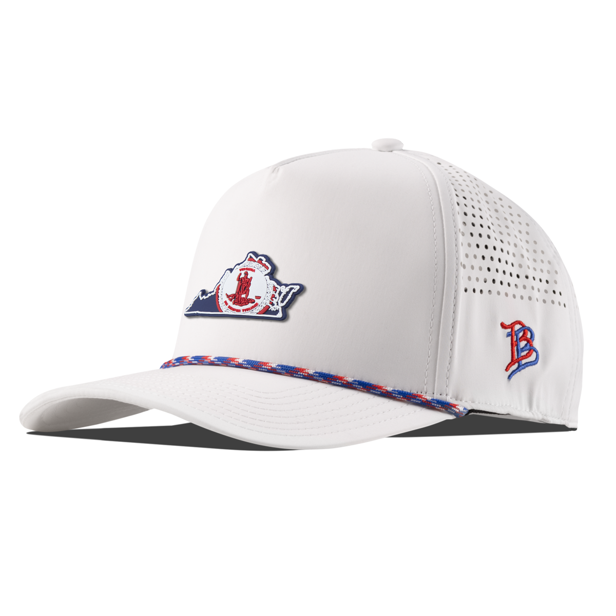 Virginia Patriot Series Curved 5 Panel Rope White/RWB