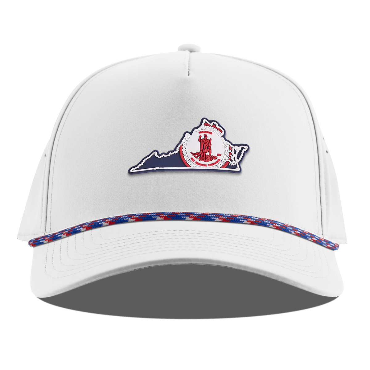 Virginia Patriot Series Curved 5 Panel Rope White RWB