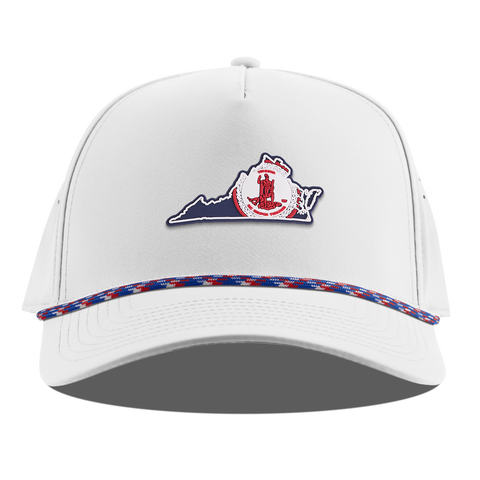 Virginia Patriot Series Curved 5 Panel Rope White RWB