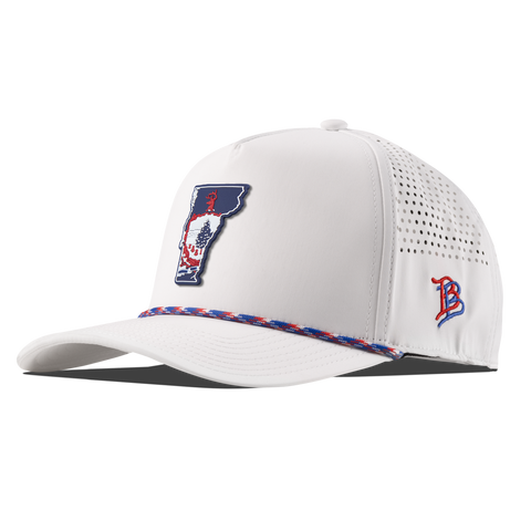 Vermont Patriot Series Curved 5 Panel Rope White/RWB