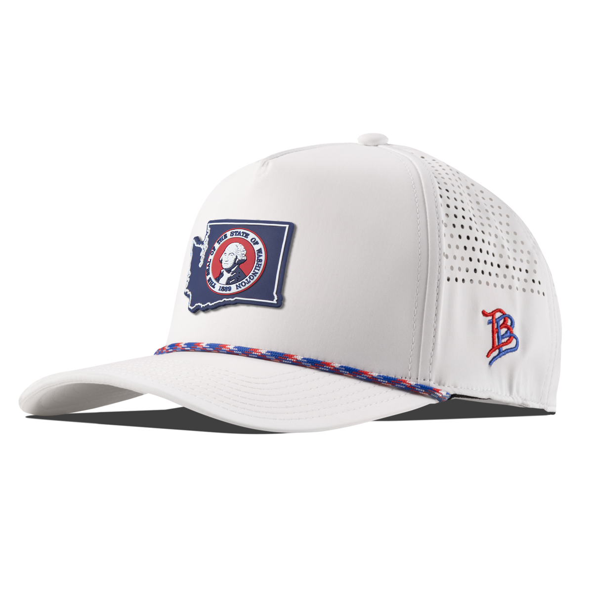 Washington Patriot Series Curved 5 Panel Rope White/RWB