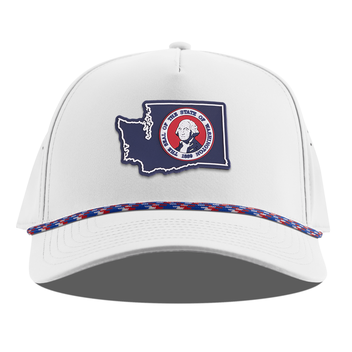 Washington Patriot Series Curved 5 Panel Rope White RWB