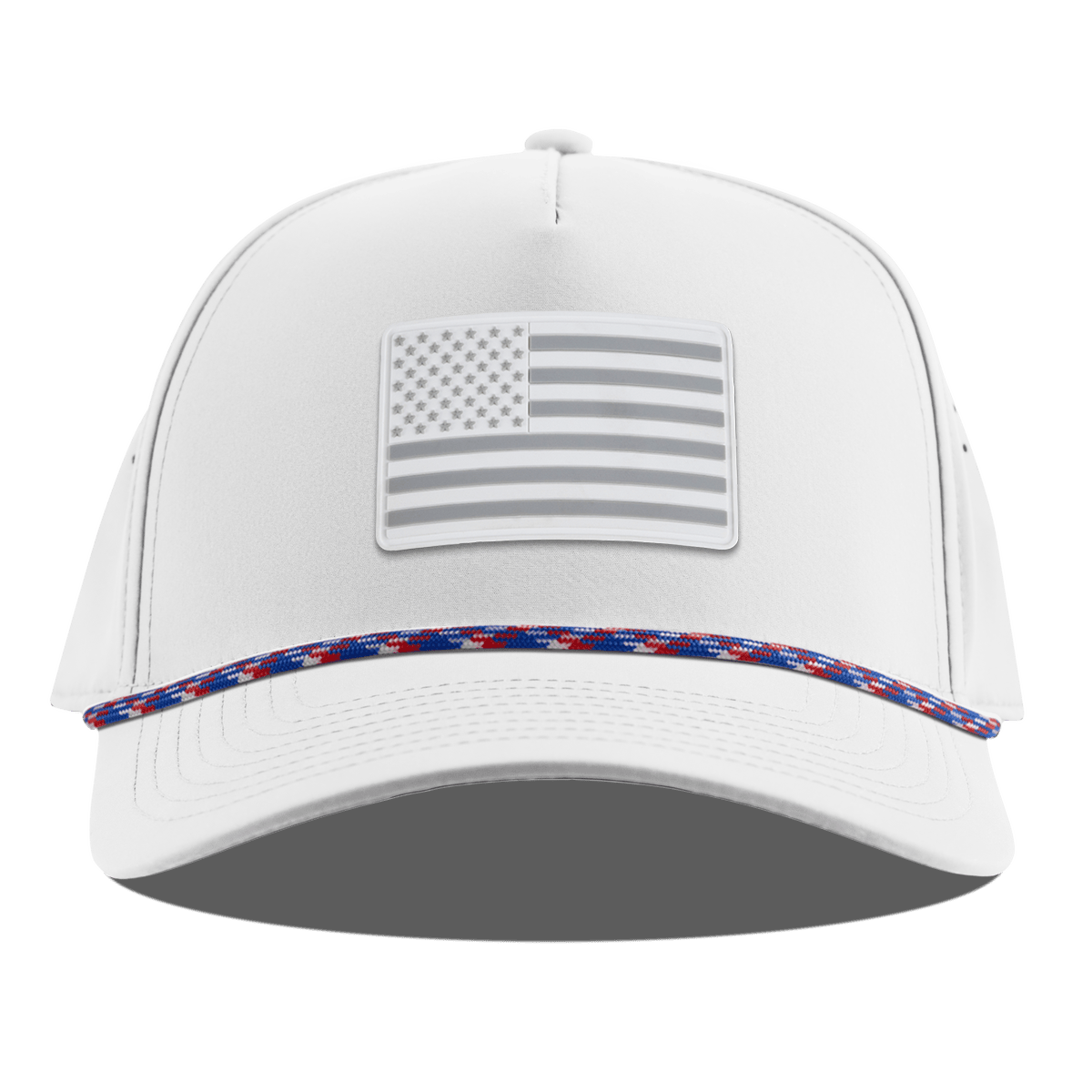 Pearl Old Glory Curved 5 Panel Rope White RWB